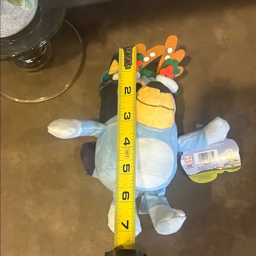 Bluey™ Bag Clip Reindeer Bluey Plush Toy w Clip